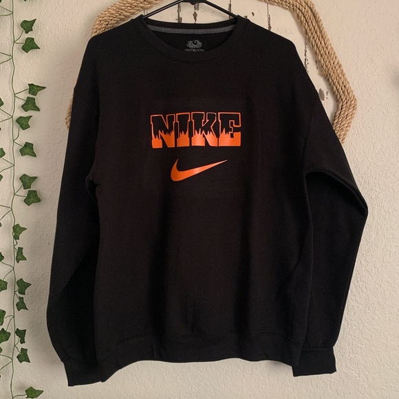 Copy Custom Nike Flame Crewneck 